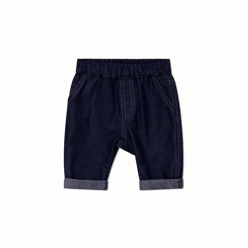 Pantalone denim per bambini in caldo cotone