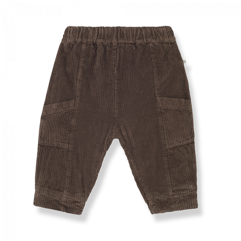 Pantalone bambini in velluto a costine, marrone